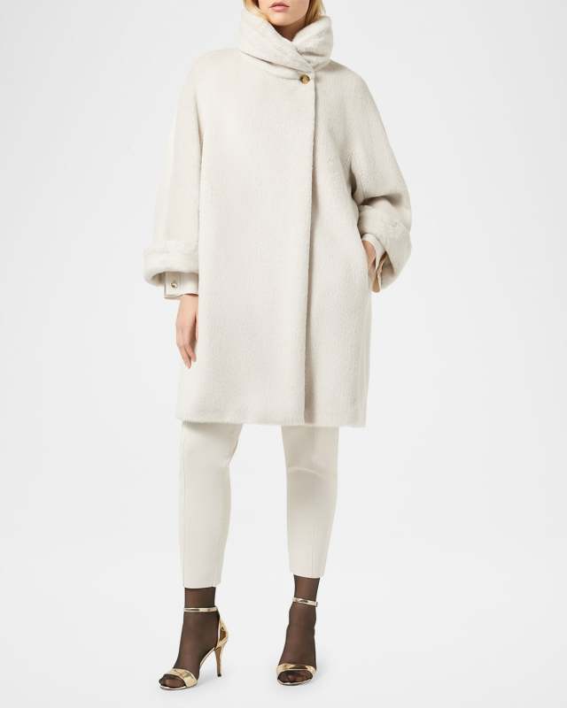 Plus Size Durante Single-Button Wool Jacket
